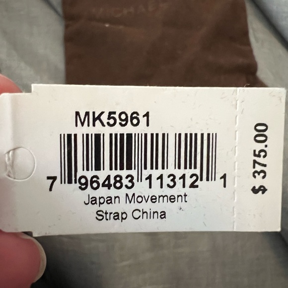 Micheal Kors Wren Chronograph Crystal Pave Dial Black Ion-plated watch - Picture 4 of 5